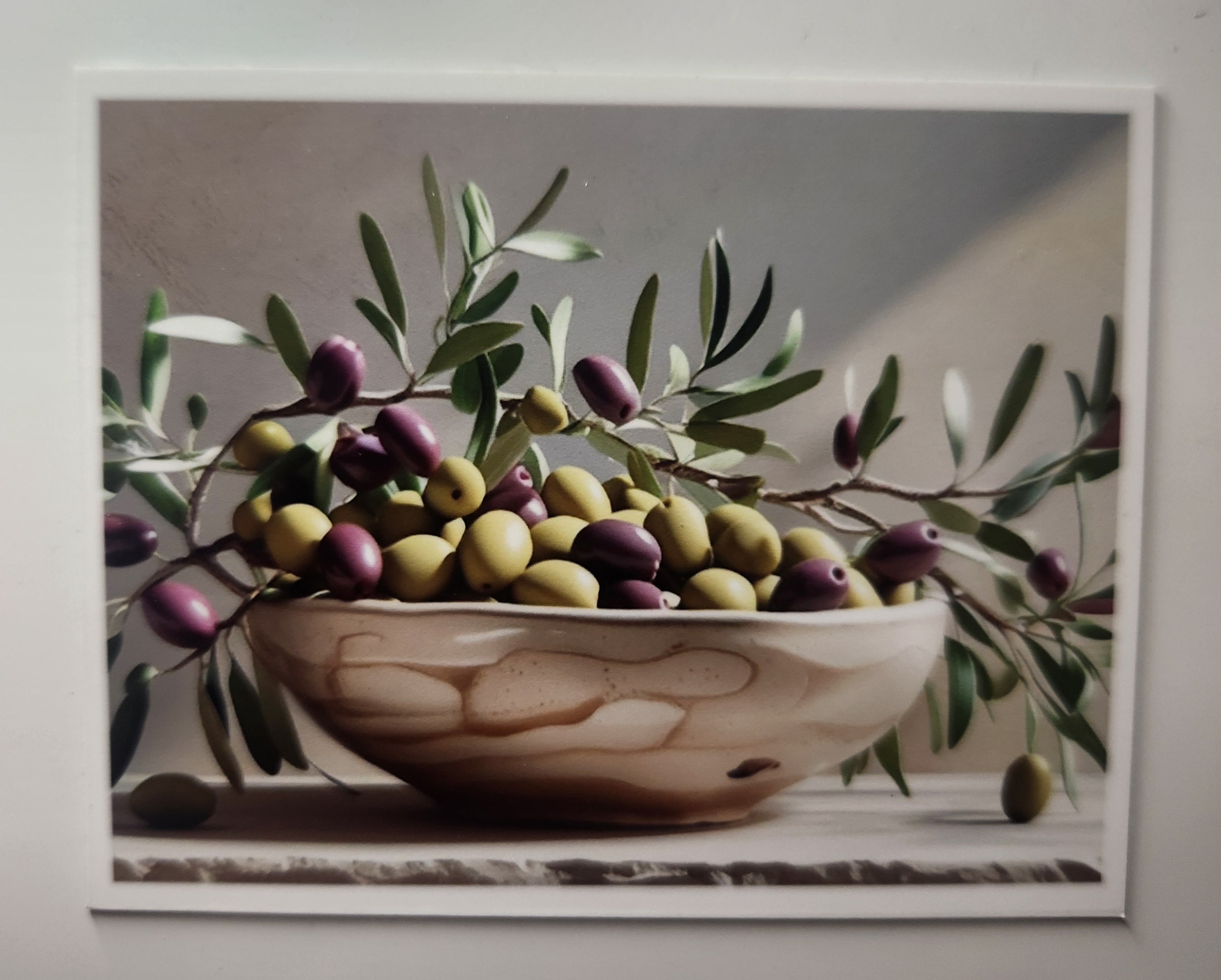 Refrigerator magnet - Olives