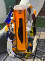 Citrus Ember – Handblown Glass Art Décor, Unique Artisan Glass
