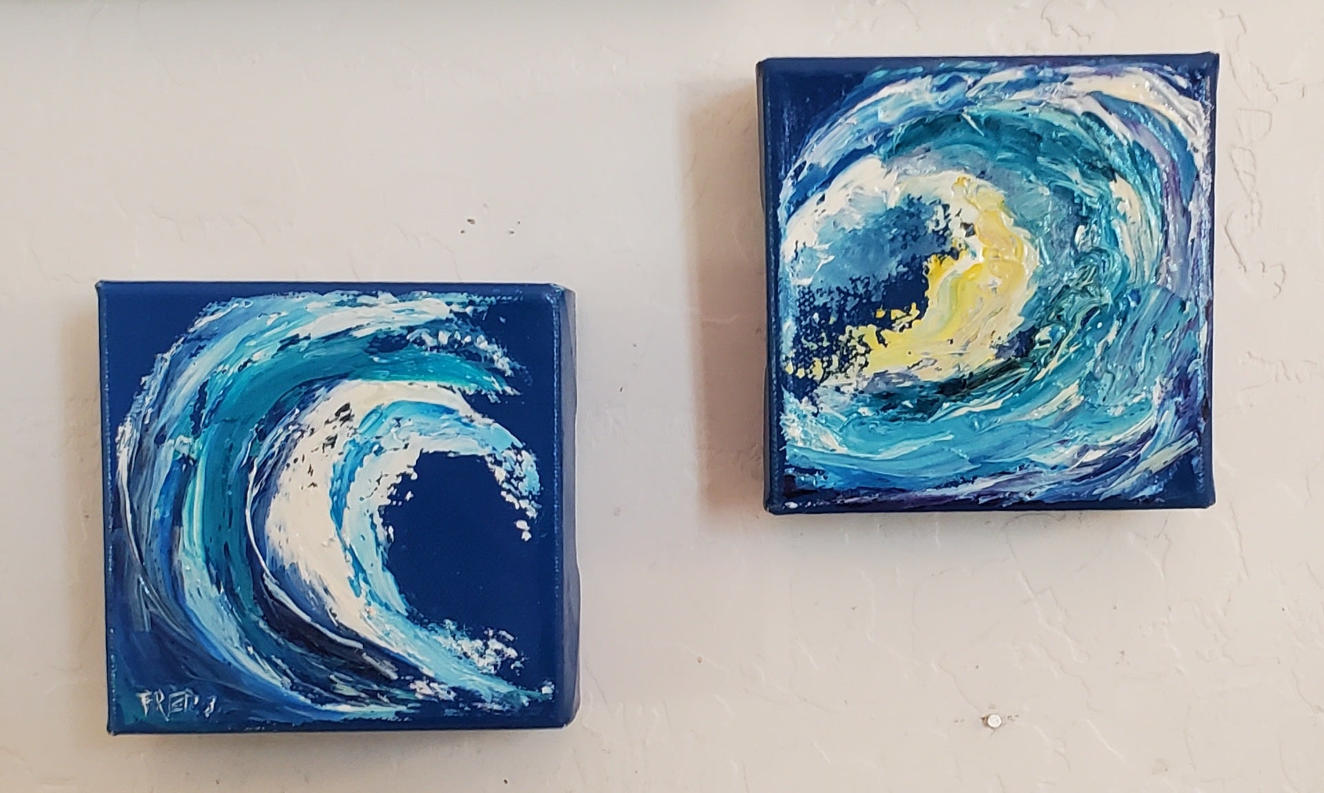 2 Surf Original Oil Paintings on canvas