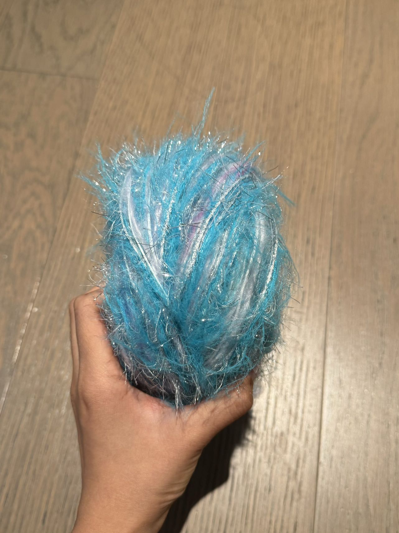 Blue yarn