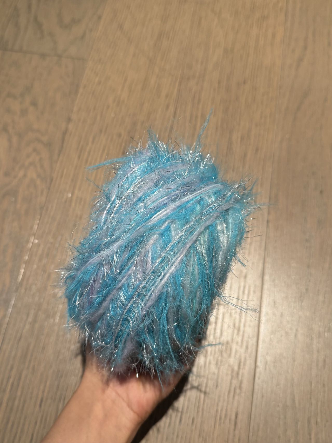 Blue yarn