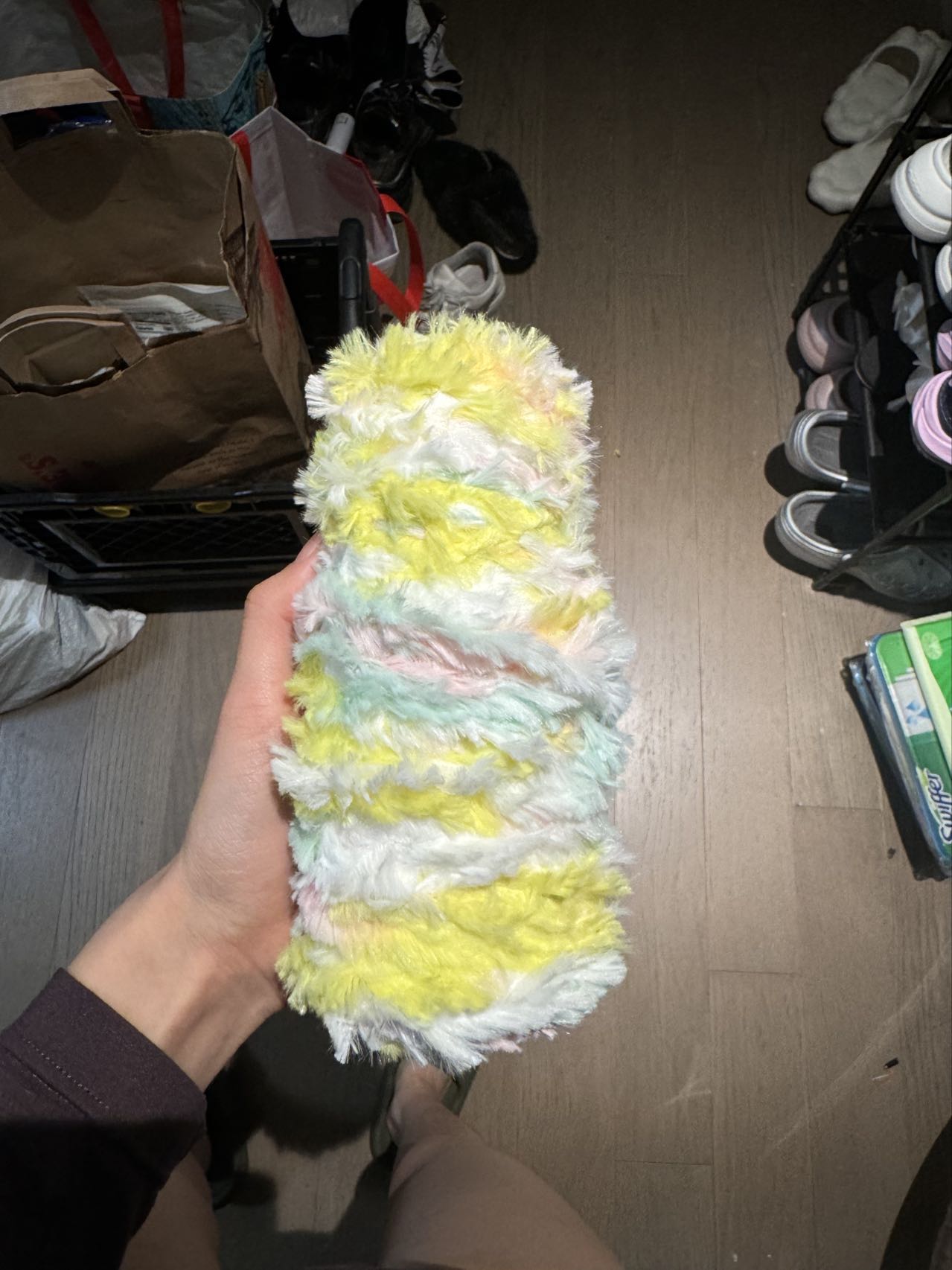 Yellow Furry Yarn