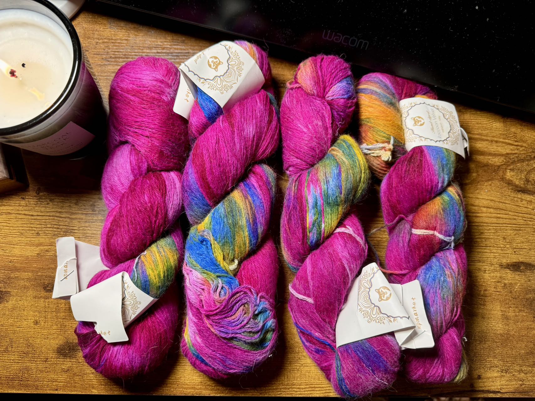 Wool blend yarn