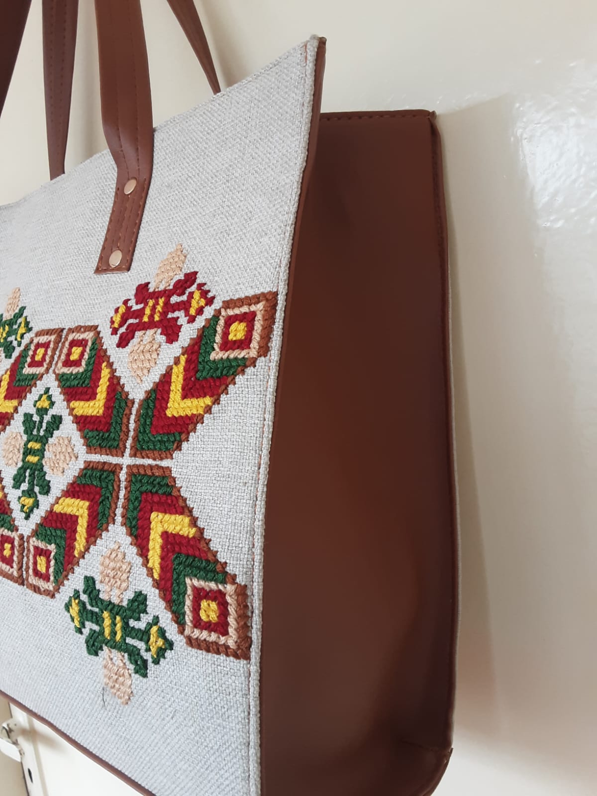 Handmade Cross Stitch Set: Fabric Bags & Shoes - Unique Gift Idea