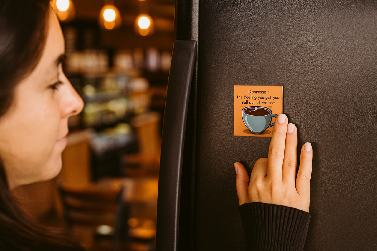 Refrigerator magnet - Depresso