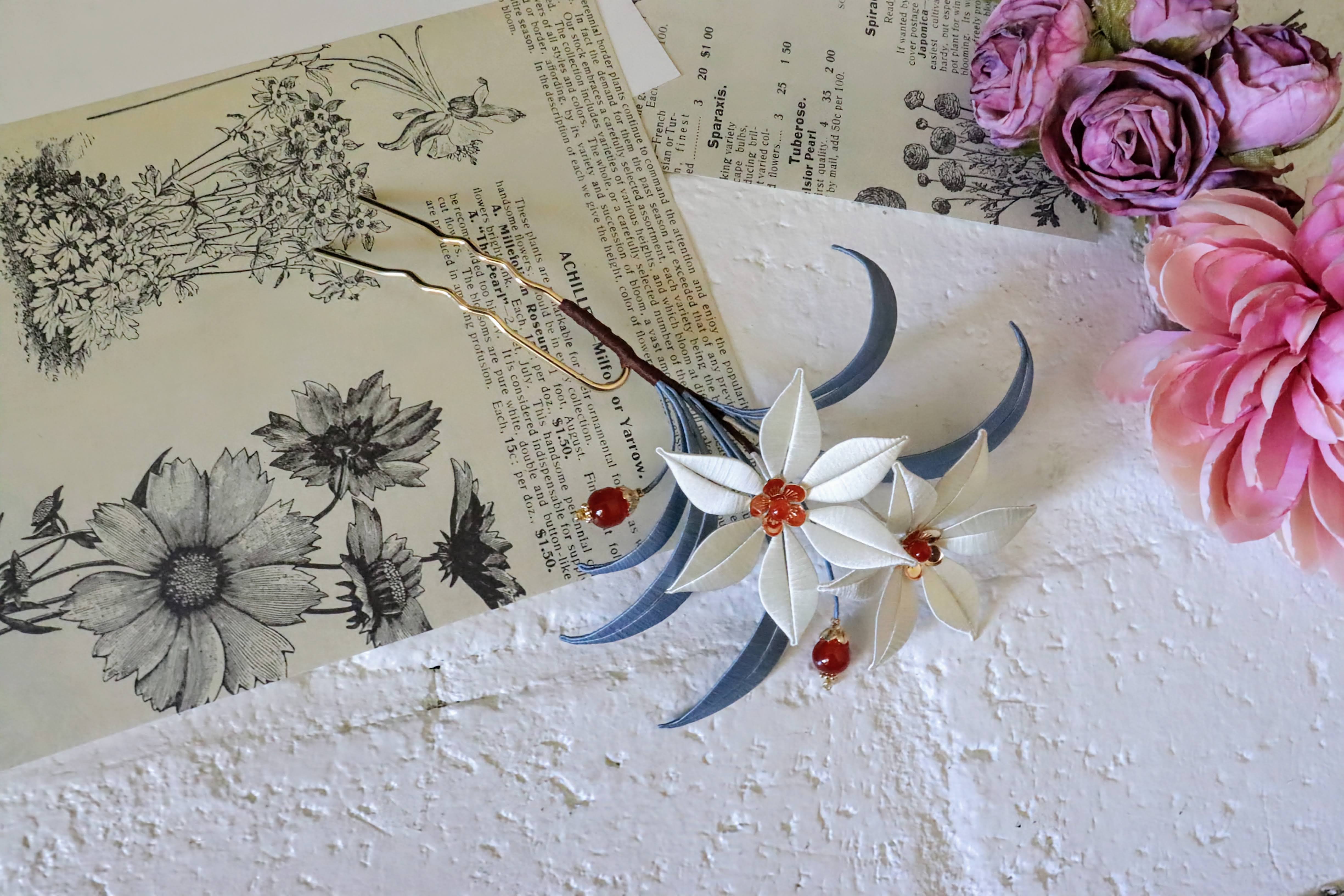 Unique Chanhua Hair Pin | Hanfu Hair Pin | Qipao Hair Accessory | Handmade with Traditional Chinese Technique