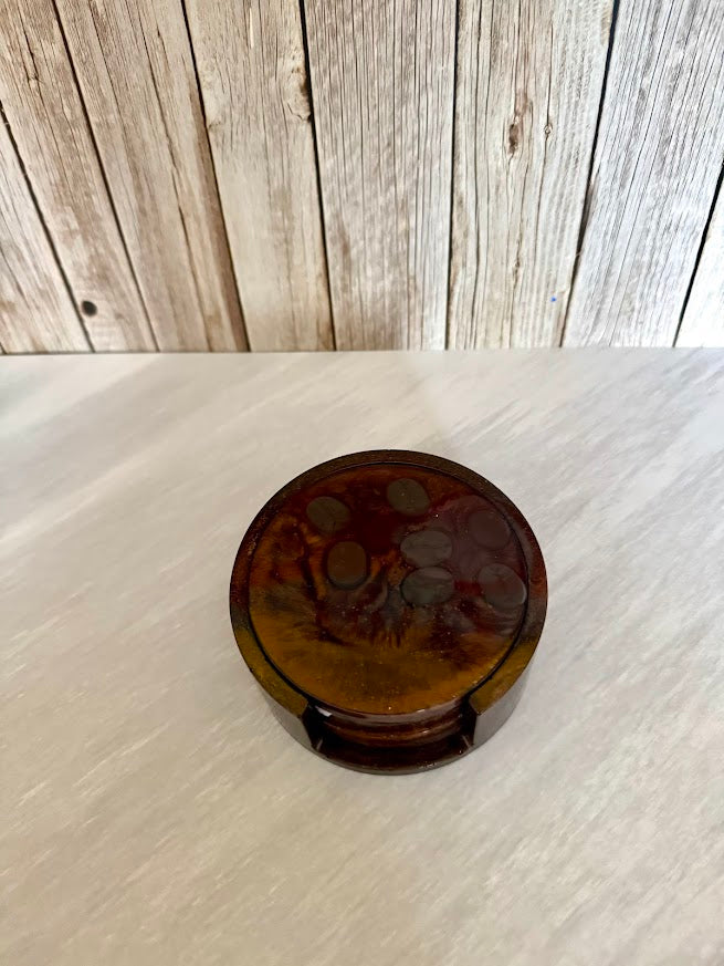 Coasters with holder