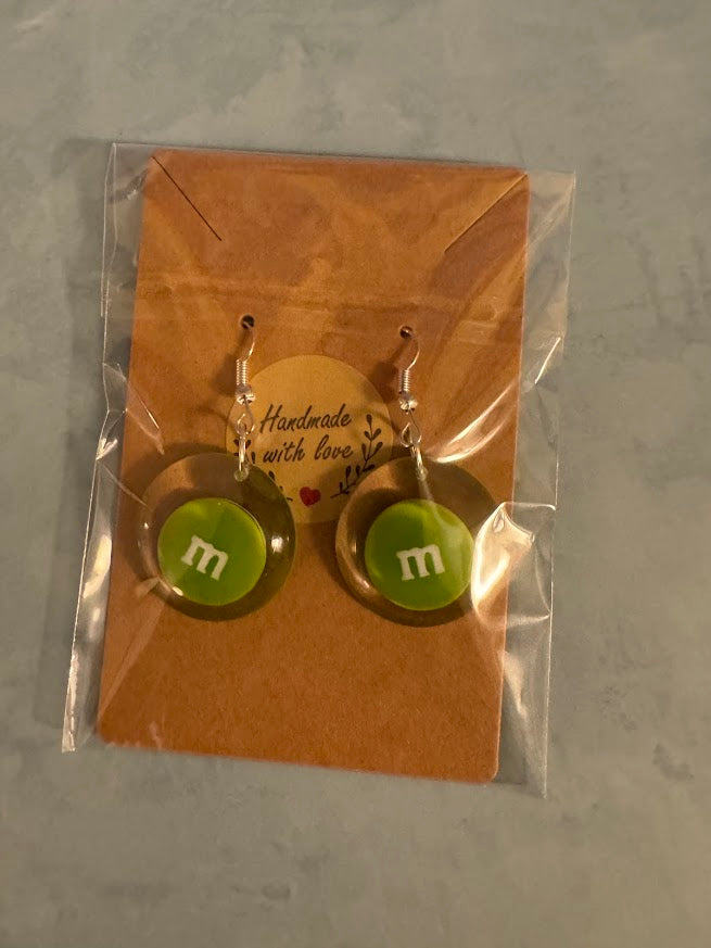 M & M Earrings (Orange ,Yellow and Green)