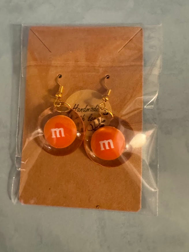 M & M Earrings (Orange ,Yellow and Green)
