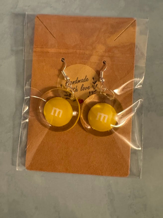 M & M Earrings (Orange ,Yellow and Green)