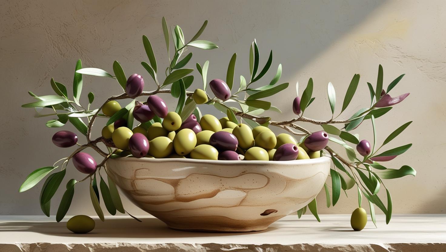 Refrigerator magnet - Olives
