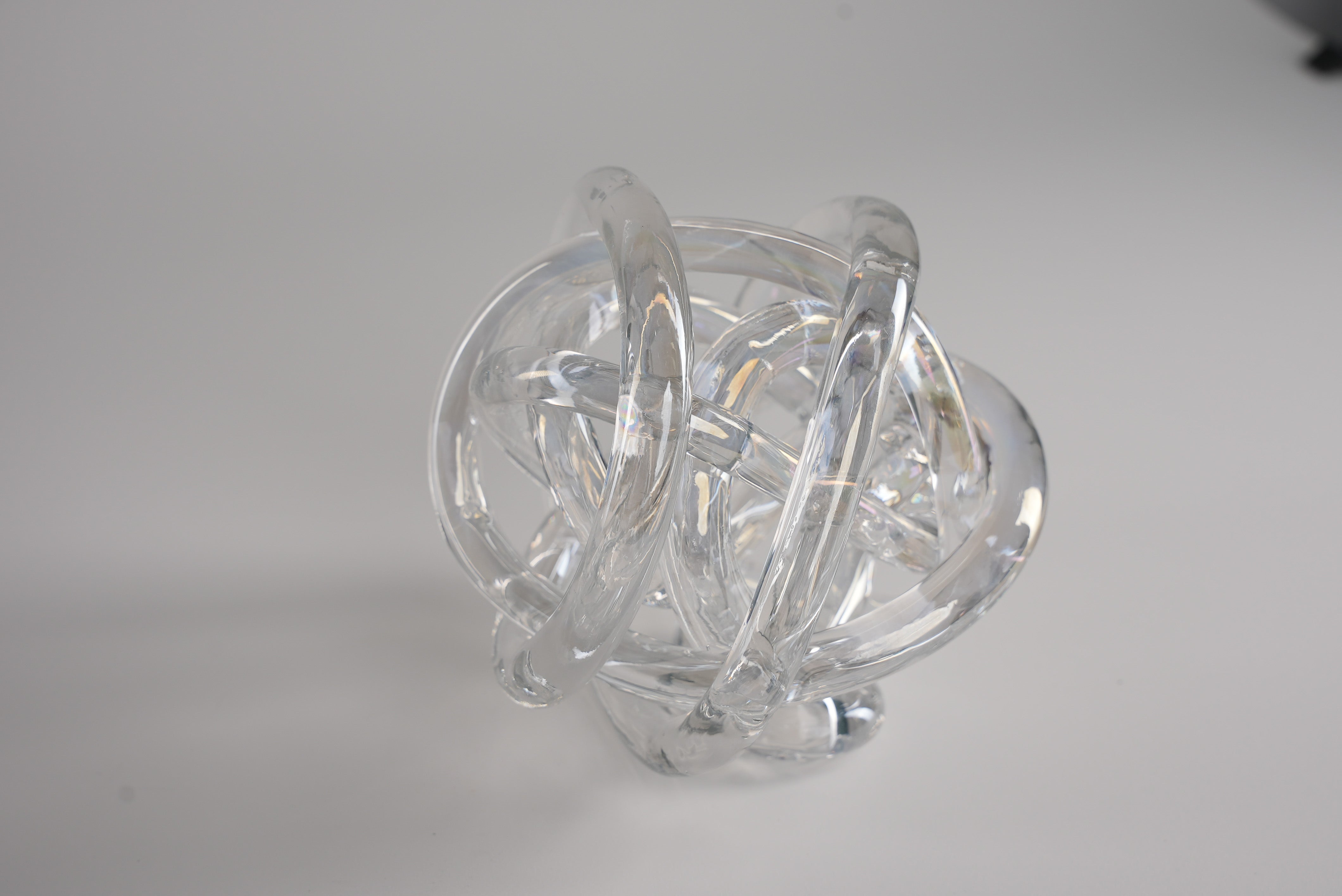 Modern Clear Glass Ornament