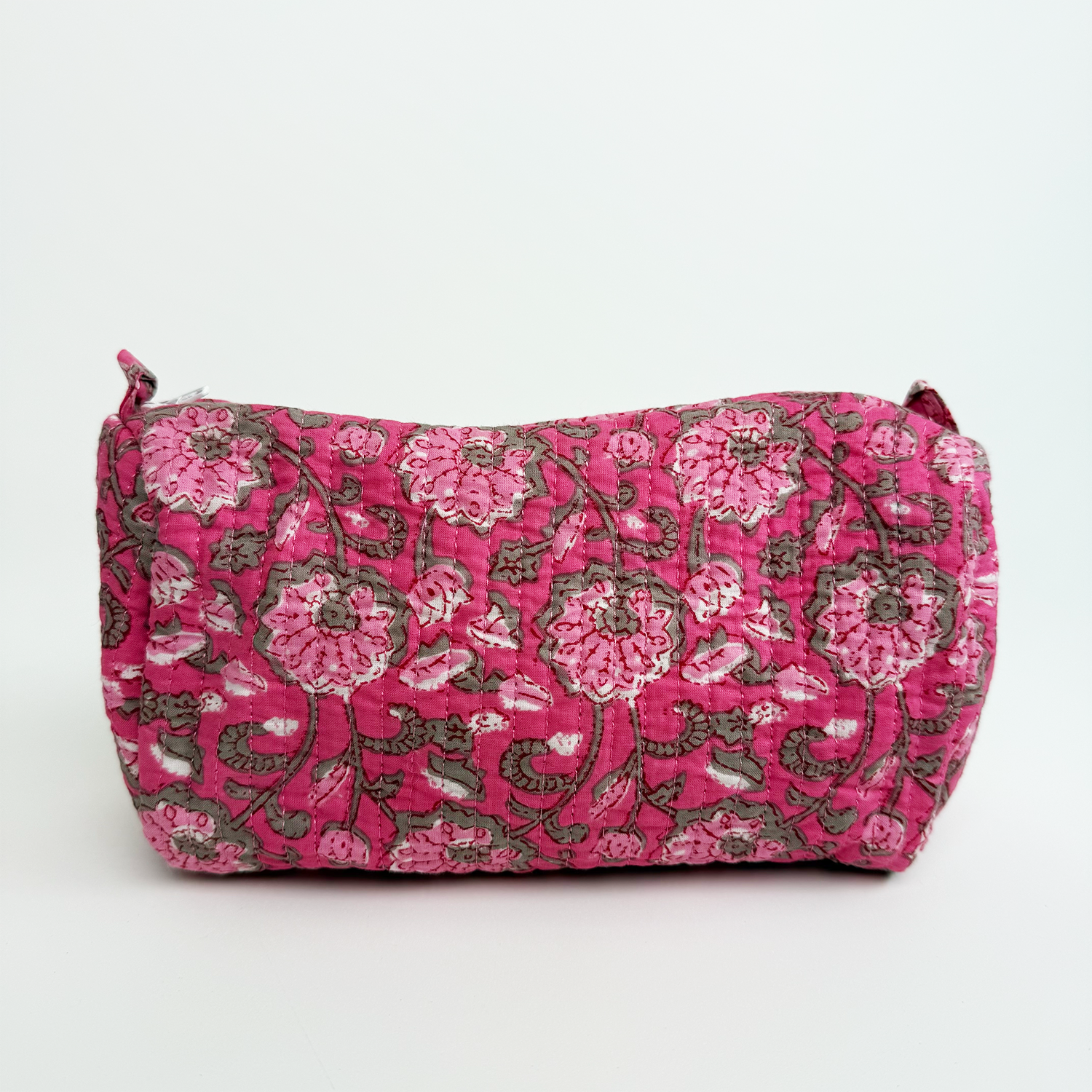 Indian block Print Large Toiletry Bag, Set of 3 Pieces Indian Cotton Floral Print, Travel bag, Make up Pouch