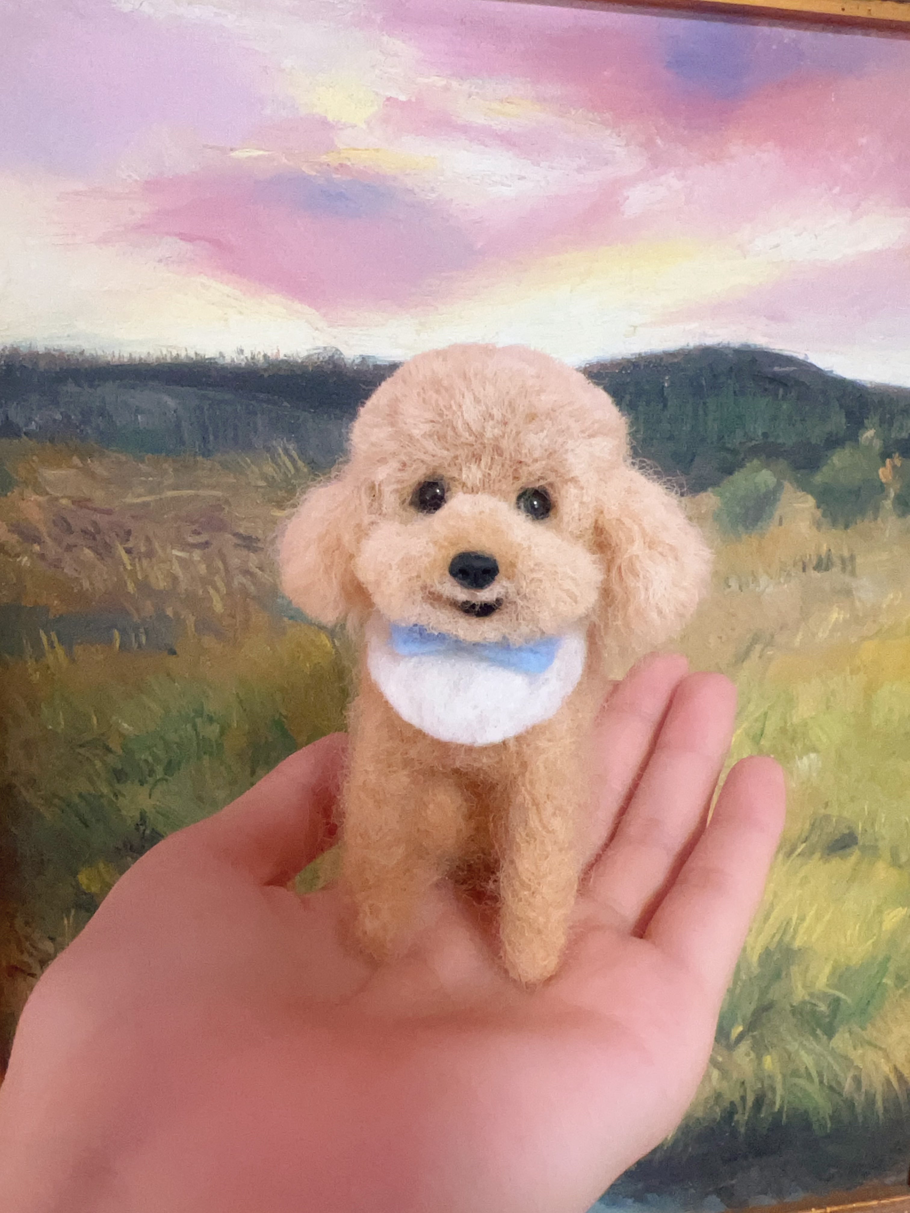 Custom 3D Wool Felt Dog Sculpture, Wool Felted Pet Replica, Needle Felted Pet, Mother's Day Gift, Pet Lover Gift, Pet Memorial